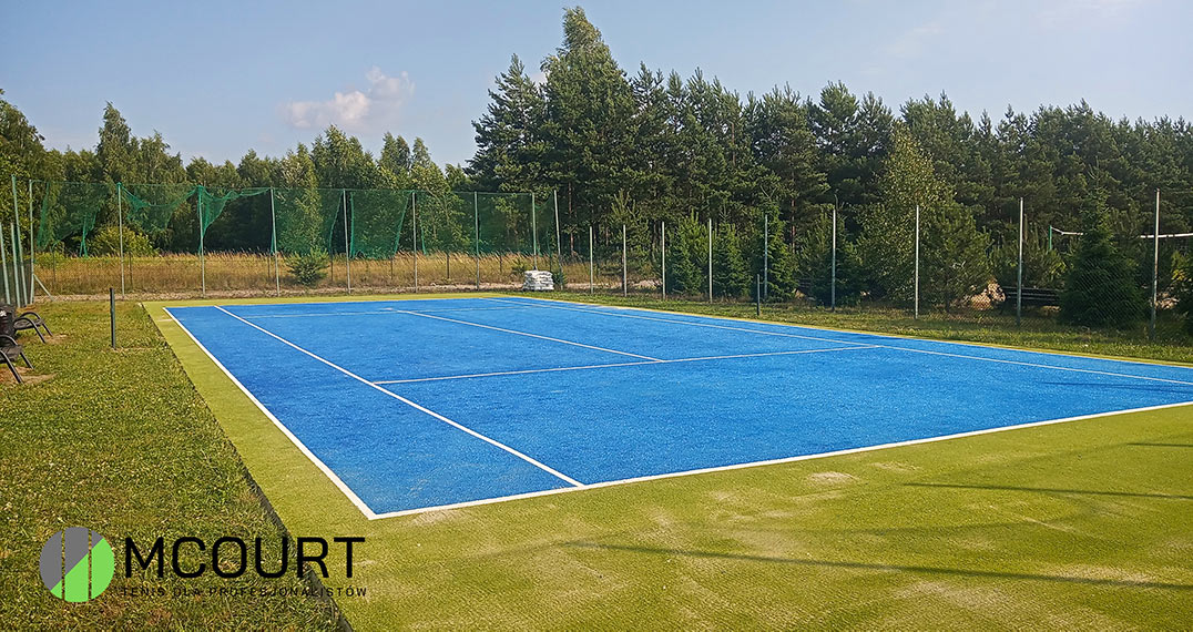 Modernizacja nawierzchni kortu tenisowego w Wólce Gołkowskiej
